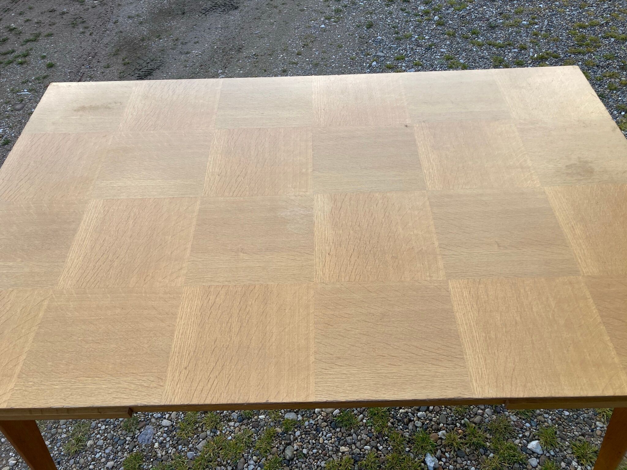 Vintage table in oak veneer