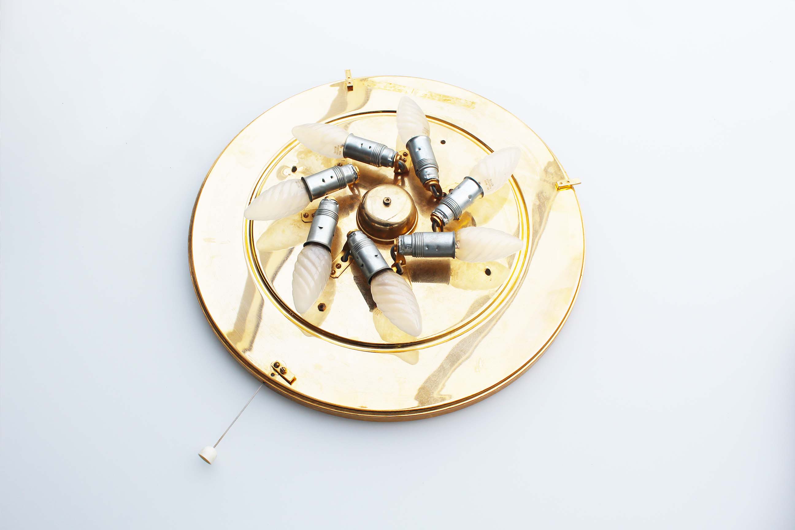 Illuminated jewel crystal mirror by palme & walter