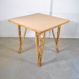 Rattan dining table year 60