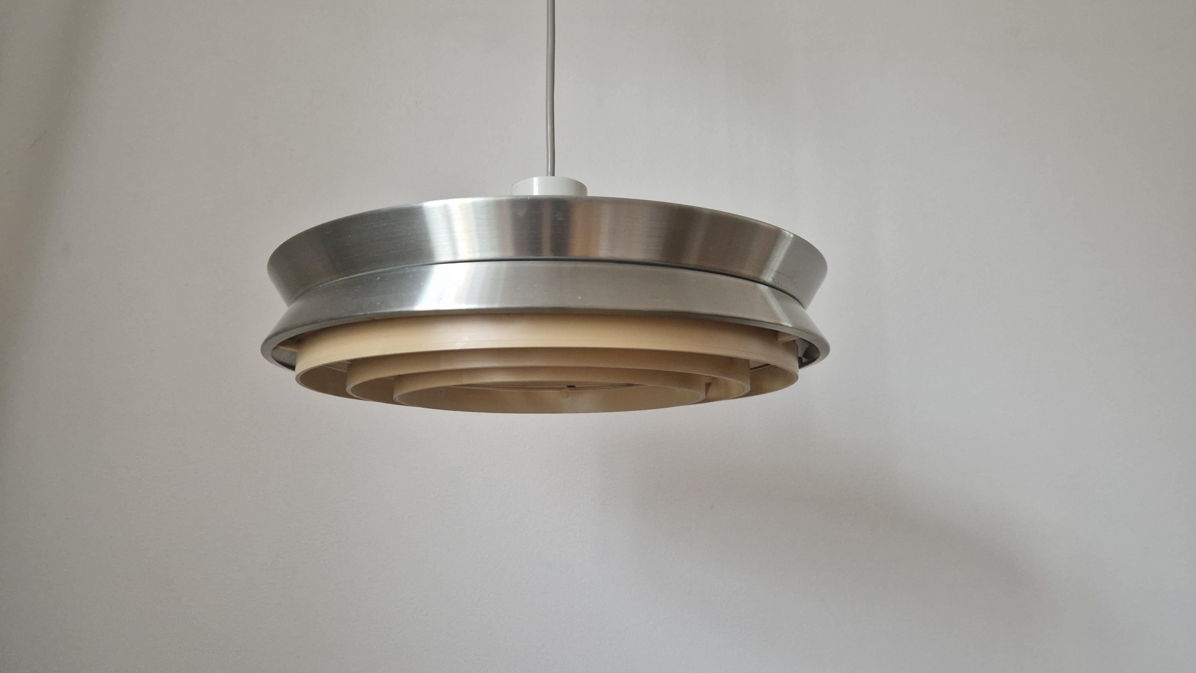 Midcentury Pendant UFO in style of Jo Hammerborg, Denmark, 1970s