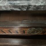 Commode Transition en placage de bois de rose et amarante XIX siècle