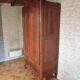 Important regional monoxyle wardrobe in blonde walnut, from the Louis XV period (18th century).