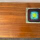 Vintage coffee table in wood and metal years 60/70