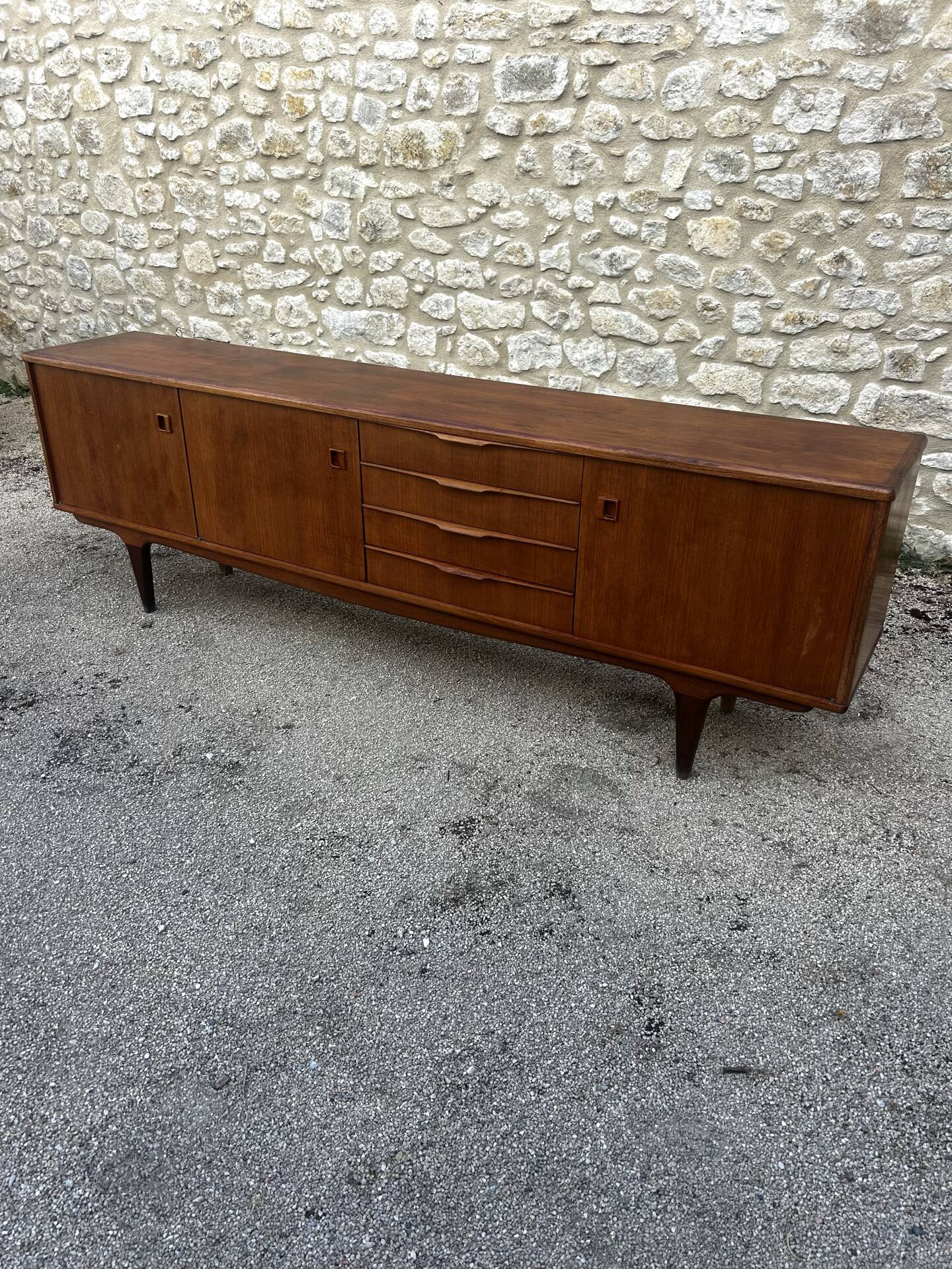 Vintage Scandinavian sideboard - 250 cm