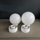 Pair of wall lights / ceiling lights with ceramic bases.