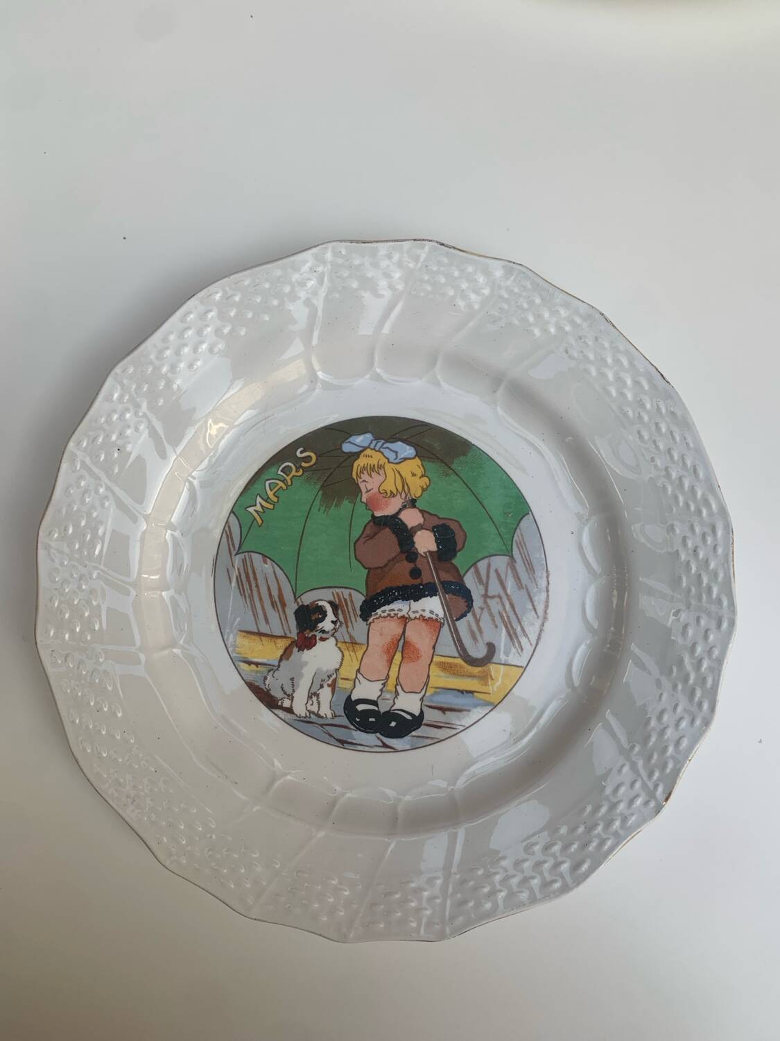 Series 12 months of the year and its dish Moulins des loups Hamage