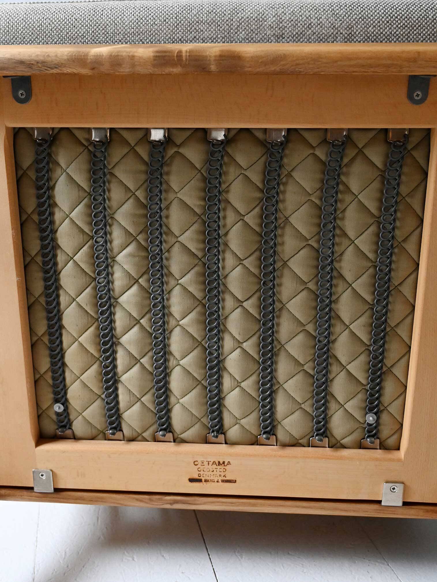 Fauteuil vintage danois Hans Wegner GE265 avec dossier fixe