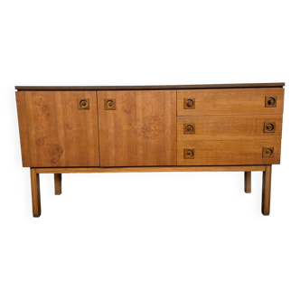 Vintage modernist French teak TV/hifi cabinet