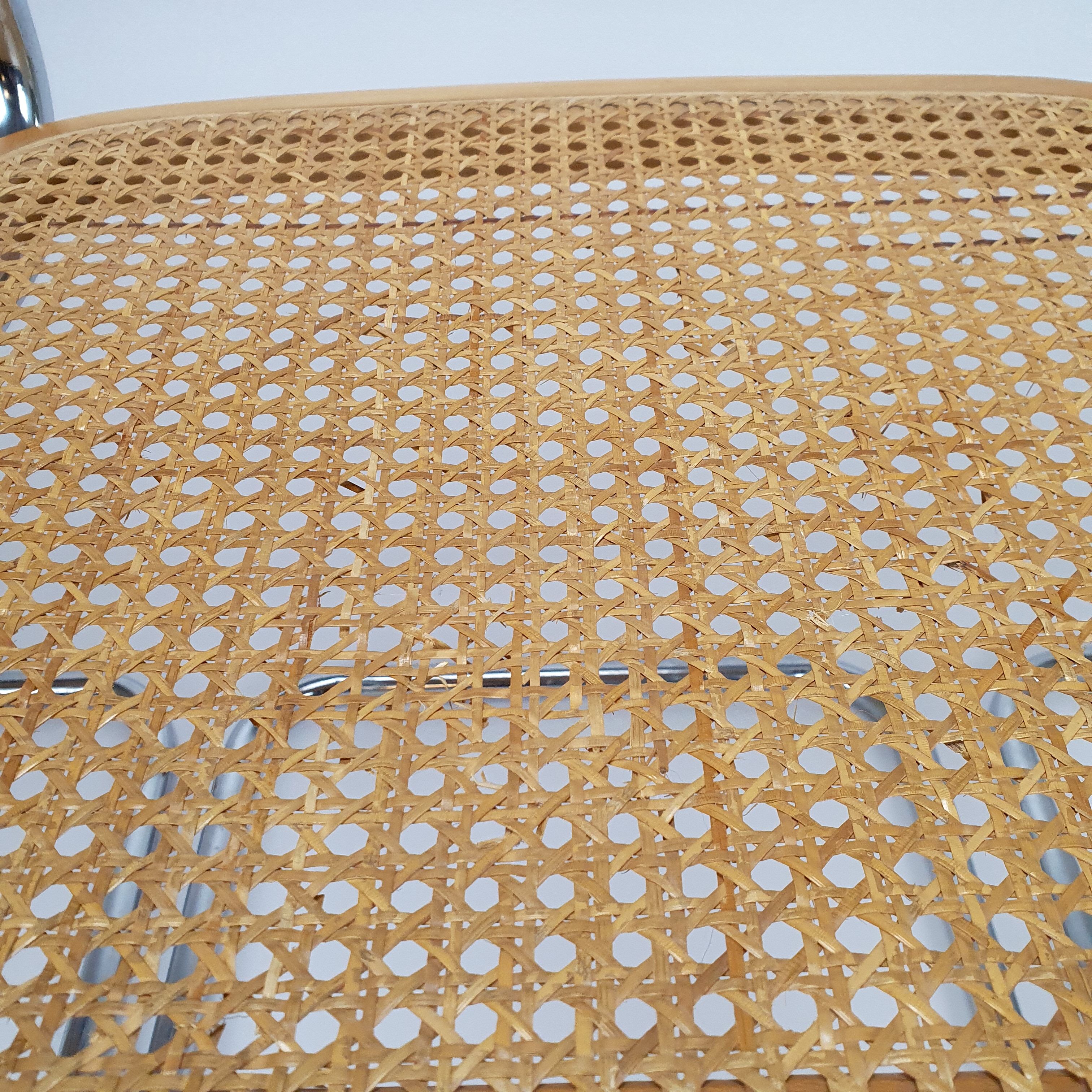 4 chairs cesca by Marcel Breuer, italy, 1970s