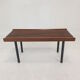 Bench in Teak with Brass Feet, Italy, 1950s