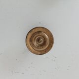 Pair of antique Empire furniture knobs from the 19th century in gilded bronze.