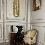 Miniature chest of drawers in mahogany veneer, 19th century