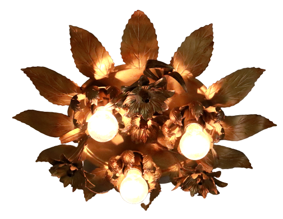 Vintage ceiling lamp ceiling lamp willy daro flower flower lamp