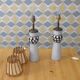A pair of italian ceramic table lamps 1960