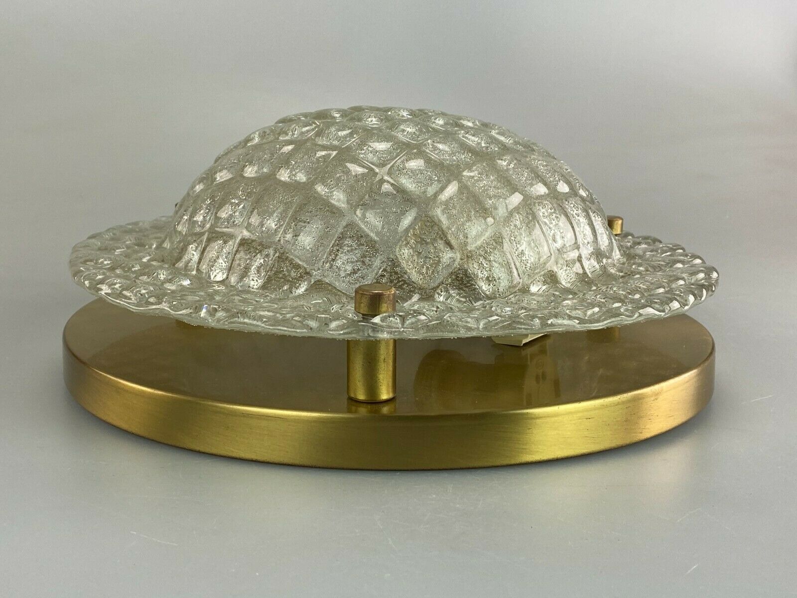 70s Fischer Leuchten ceiling lamp glass space design lamp 70s