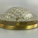 70s Fischer Leuchten ceiling lamp glass space design lamp 70s