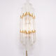 Crystal glass venini wall lamp, 1970s