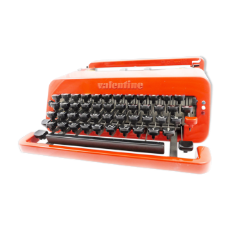 Red olivetti valentine typewriter revised nine ribbon