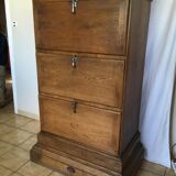 Cabinet notary scriban and lockers of oak desk