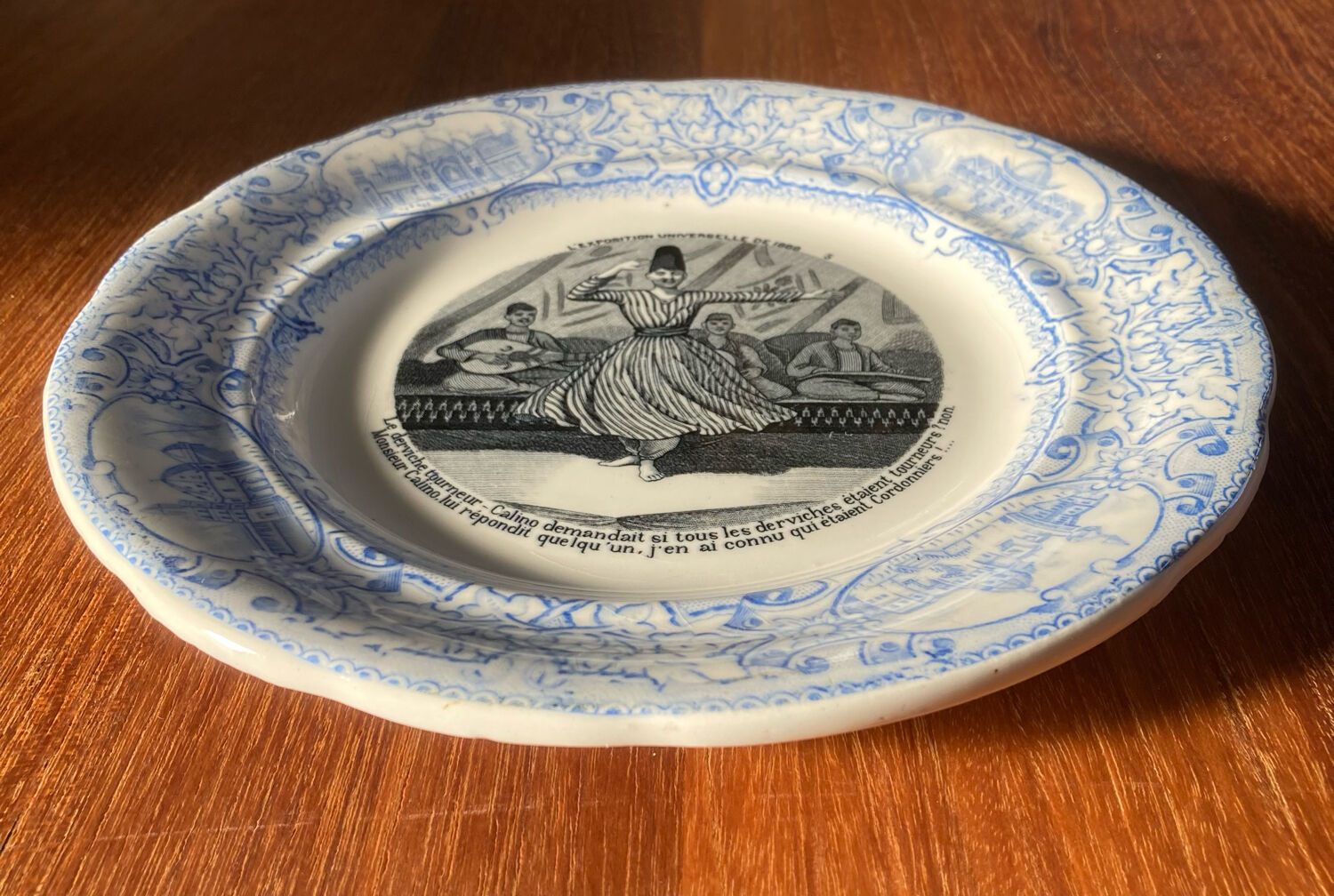 Gien porcelain plate