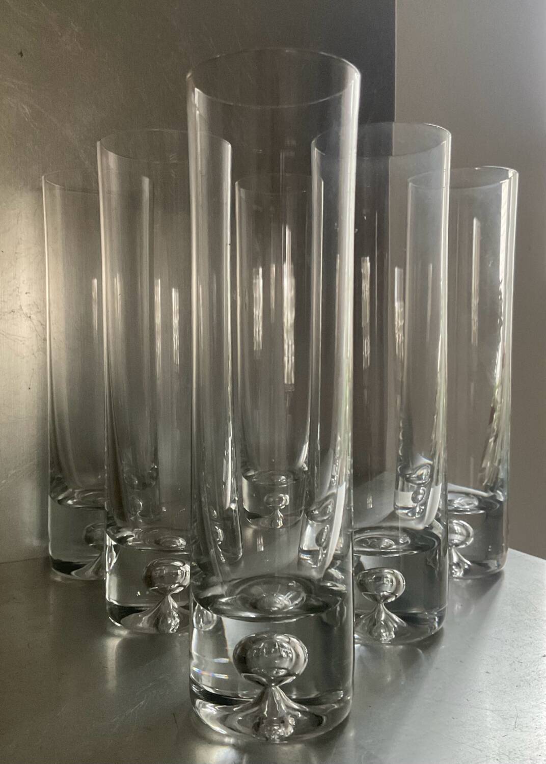 Kosta Boda "Pee" Glasses Set of 6 by WalterHickman 70s