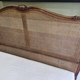 Lit corbeille cannage style Louis XV