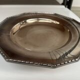 Art Deco Silver Metal Centerpiece - Octagonal Shape