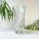 Vase vintage en cristal motif ciselé