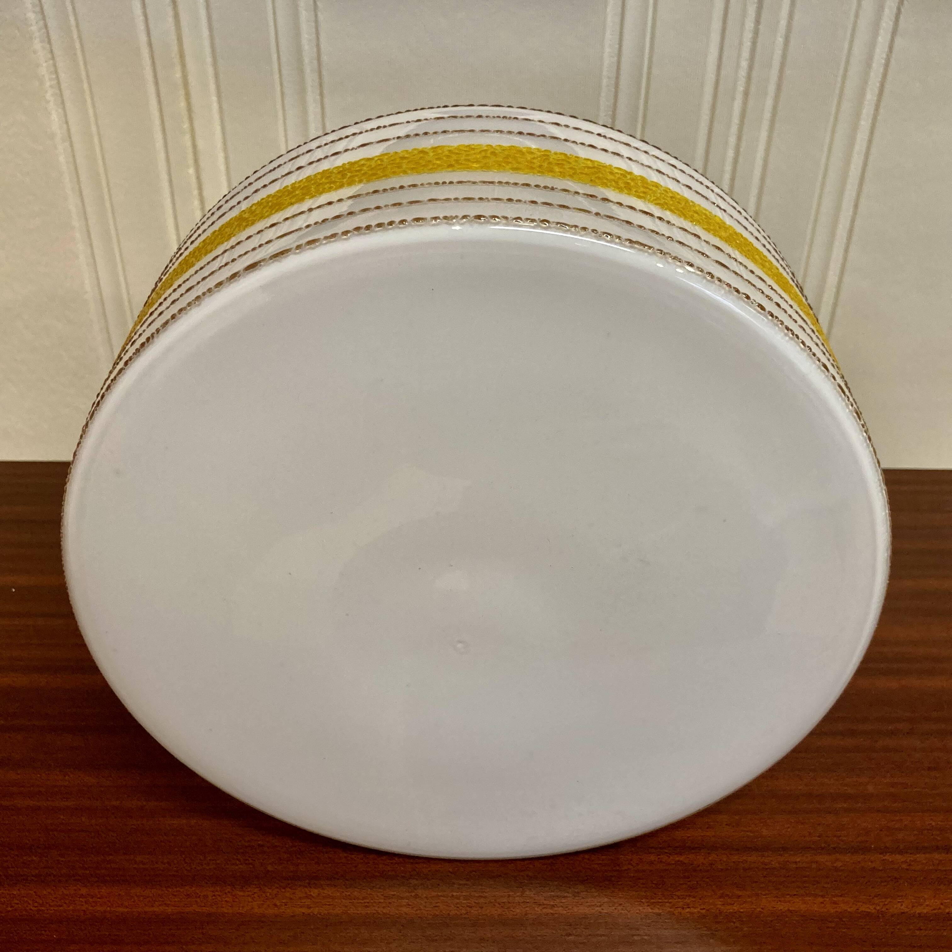 Large glass wall light Scandinavian design 1950.
