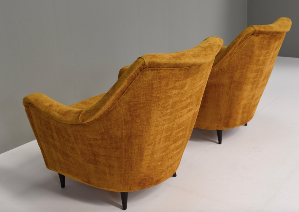 Set of 2 armchairs Italy 1950