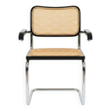 Cesca B64 black armchair Bauhaus Marcel Breuer, Italy