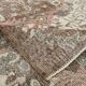 Tapis vintage en laine beige et marron