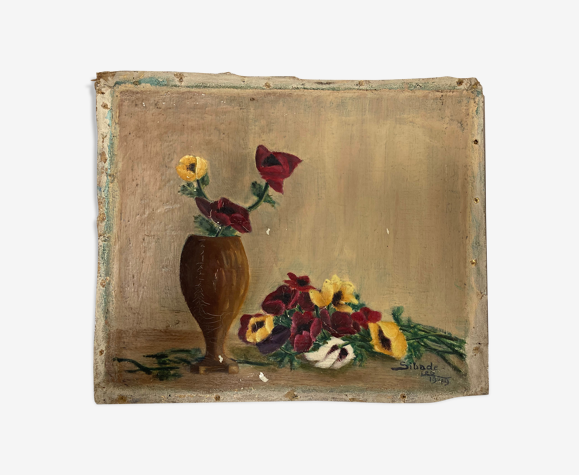 Huile sur toile ancienne