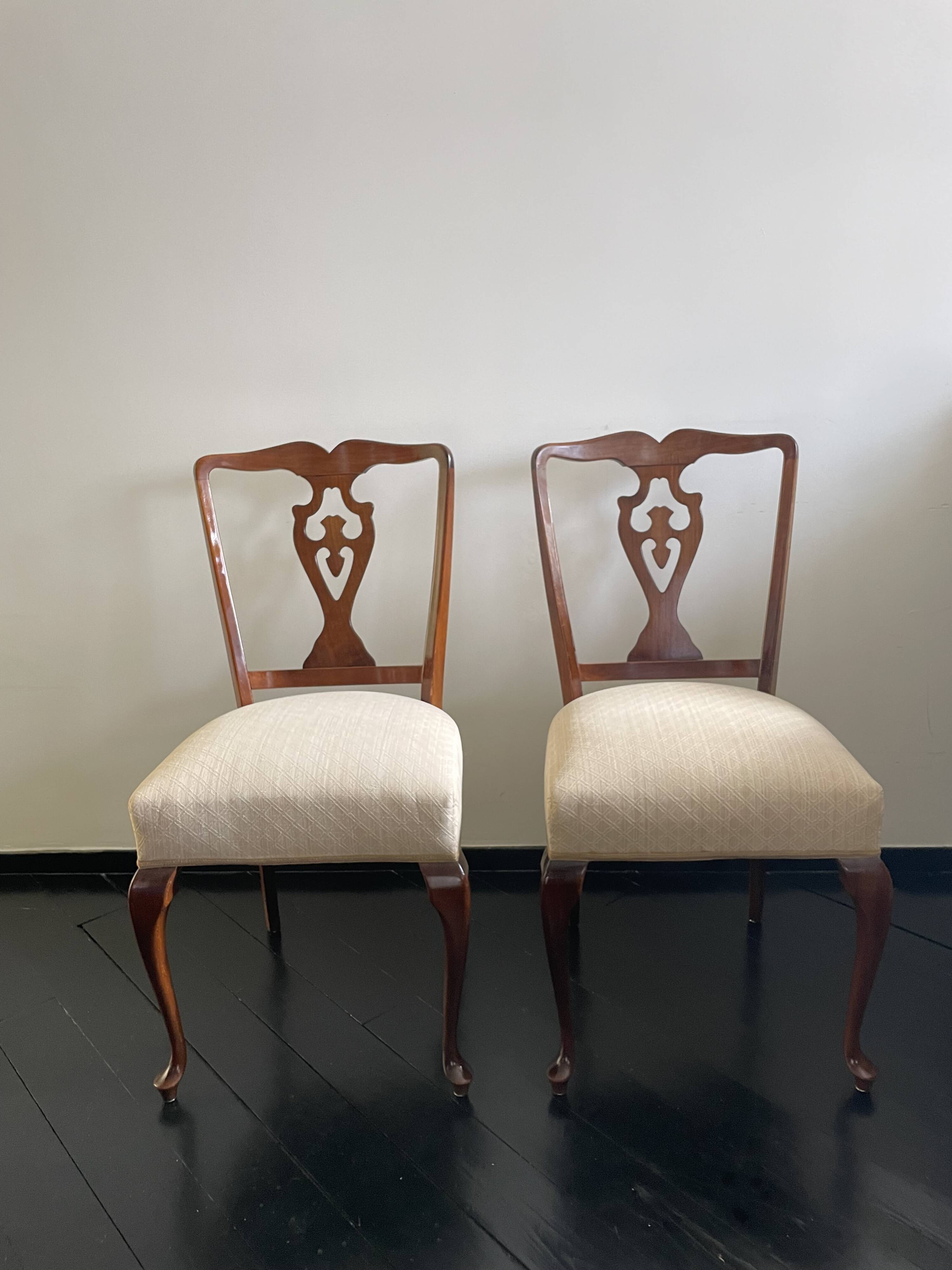2 Chippendale chairs