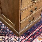 Early 20th century English flat desk in oak