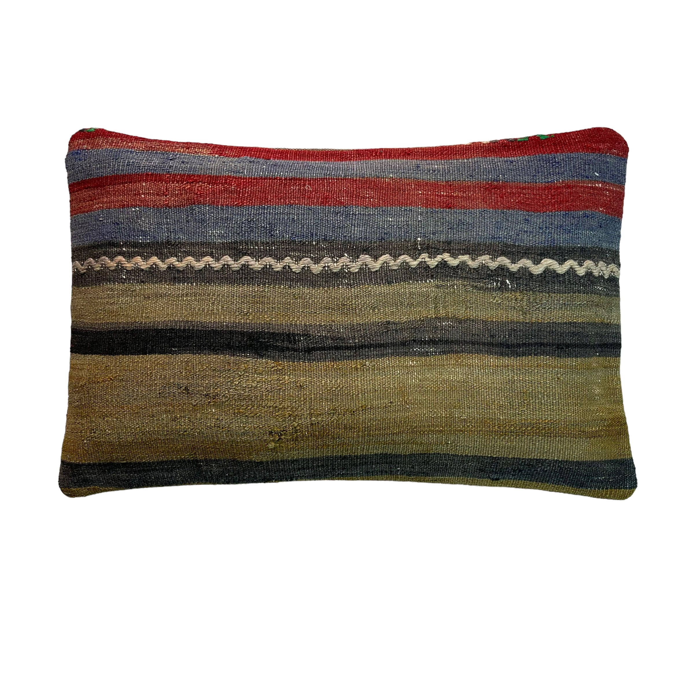 Vintage turkish kilim cushion cover, 30 x 50 cm