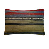 Vintage turkish kilim cushion cover, 30 x 50 cm