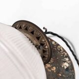 Pair of holophan lamps