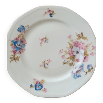 6 assiettes à dessert porcelaine de limoges