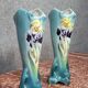 Saint Amand : paire de vases en céramique époque Art Nouveau vers 1900
