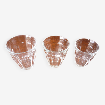 3 verres Duralex transparents