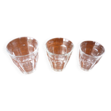 3 transparent Duralex lenses