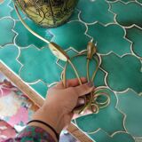 Handmade ceramic lamp signed