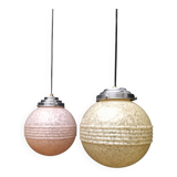 2 glass suspensions from Clichy