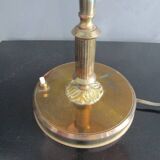 Lampe ancienne en métal doré