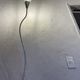 Vintage floor lamp in chrome metal and brass design swiss lumess