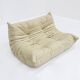 Vintage Togo Ligne Roset 2 seater sofa in leather by Michel Ducaroy