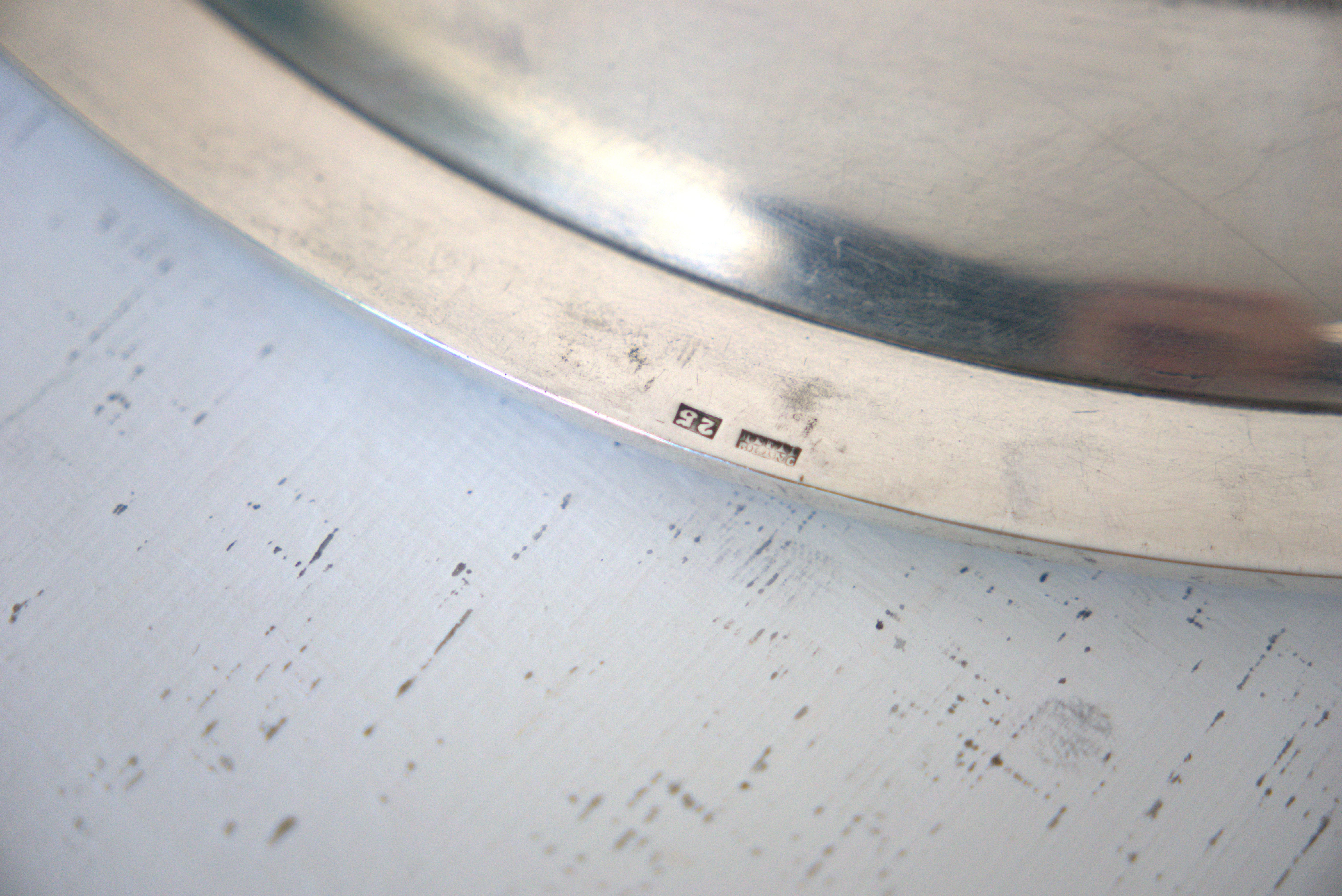 Set of silver-plated serving dishes