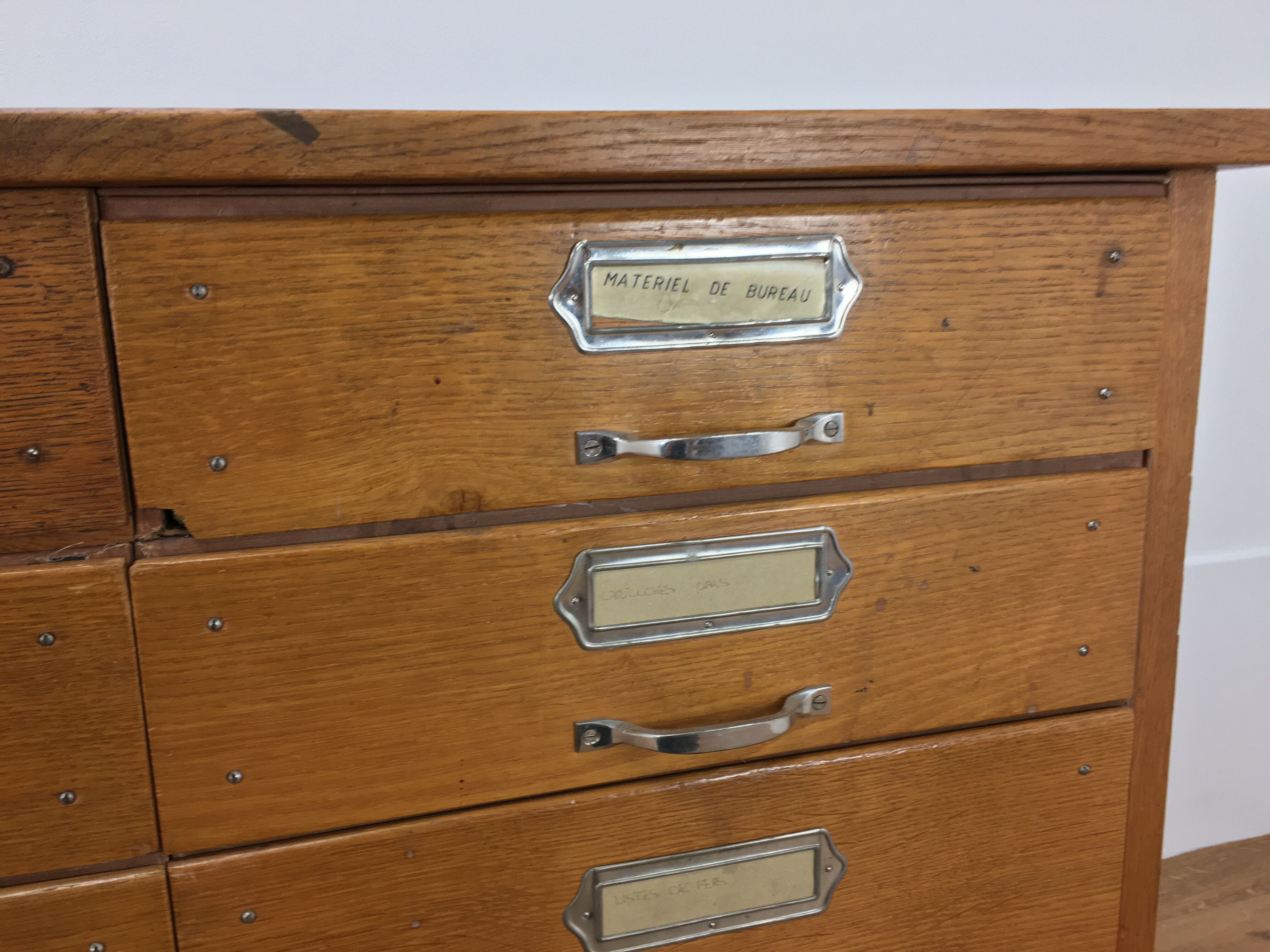 Craft furniture, drawer counter, oak