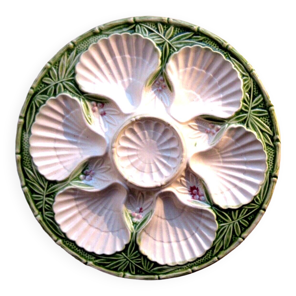 6 Assiettes à Huîtres/coquillages Saint Amand Années 1950 - France Vintage Très Bon état
